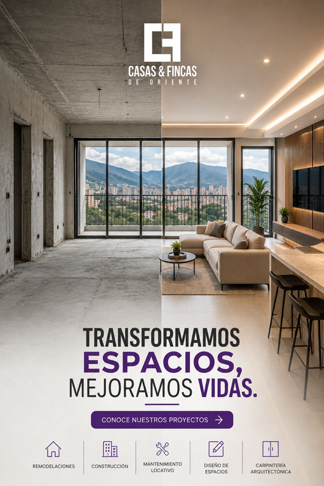 antes y despues remodelacion de apartamento